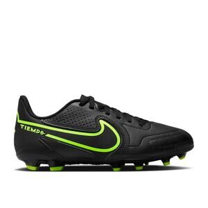 Nike Junior Tiempo Legend 9 Club FG MG Black Volt Soccer Cleats Shoes Size 2